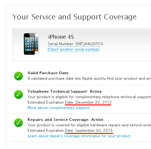 apple serial number check iphone