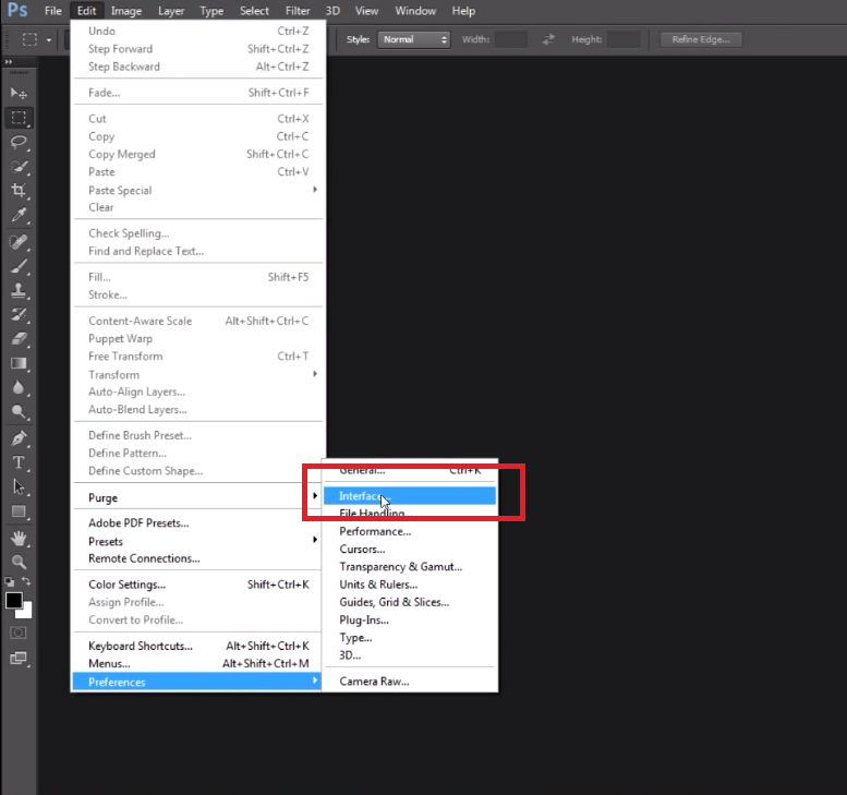 how to change language in photoshop 2018