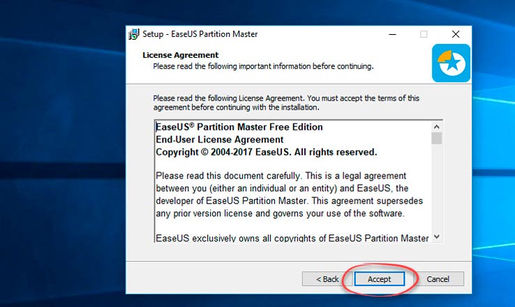 easeus partition master trial edition license code